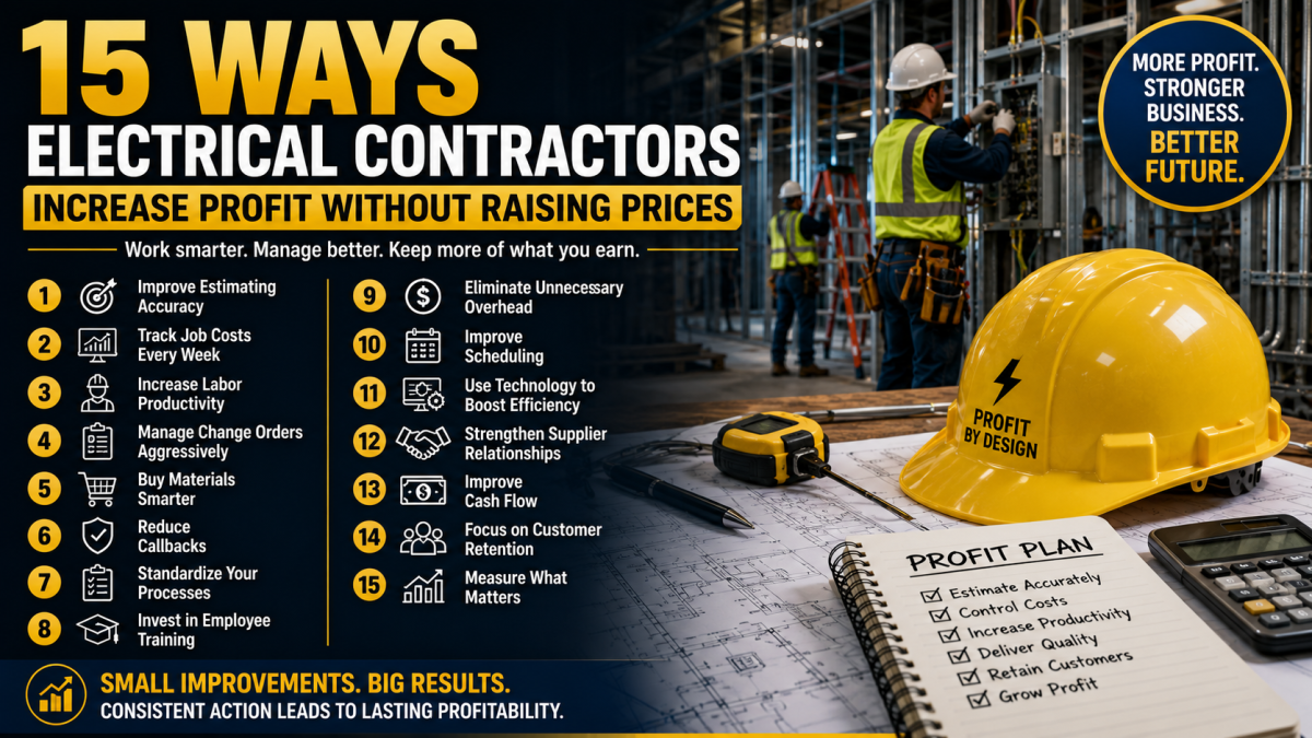 15 Ways Electrical Contractors Increase Profit Without Raising Prices