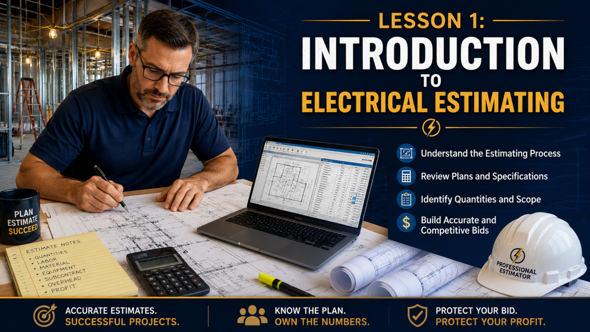 Lesson 1 – Introduction to Electrical Estimating